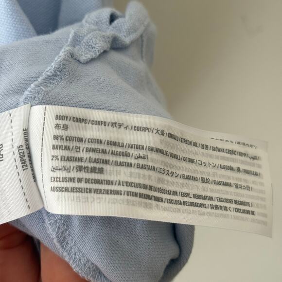 Abercrombie&Fitch Lt Blue ShortSleeve Polo Don't Sweat Collection w/Moose Logo-L - Picture 5 of 5